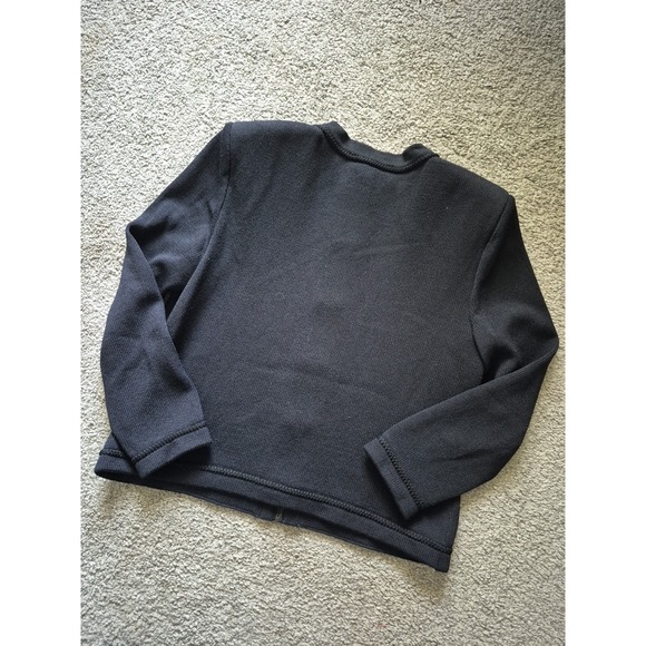 St. John Collection By Marie Gray Wool Black Blazer - Size: 8 - Picture 6 of 6